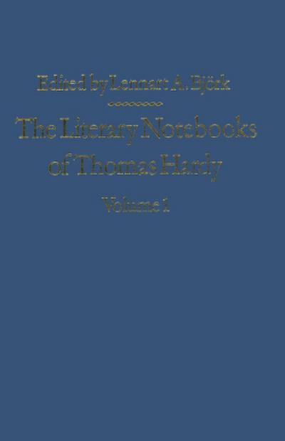 The Literary Notebooks of Thomas Hardy