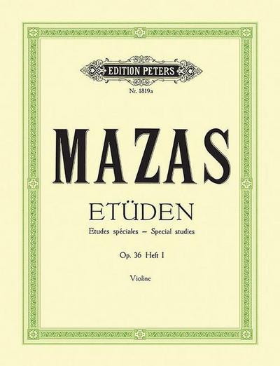 Etüden - Etudes spéciales, op. 36, Violine. Bd.1