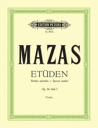 Etüden - Etudes spéciales, op. 36, Violine. Bd.1