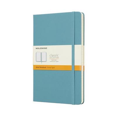 Moleskine Notizbuch Large/A5, Liniert, Hard Cover, Riff Blau