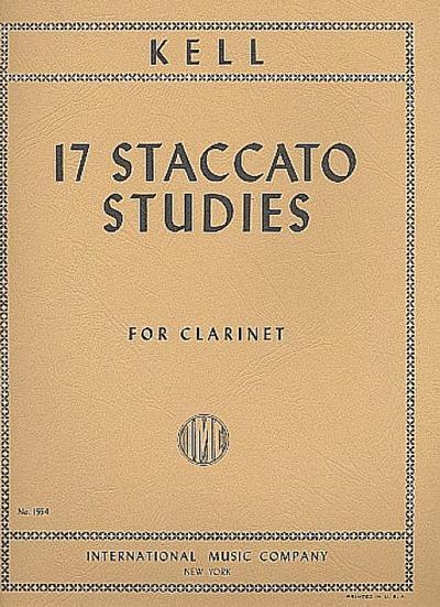 17 Staccato Studiesfor clarinet
