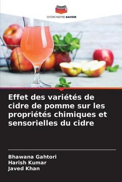 Effet des variétés de cidre de pomme sur les propriétés chimiques et sensorielles du cidre