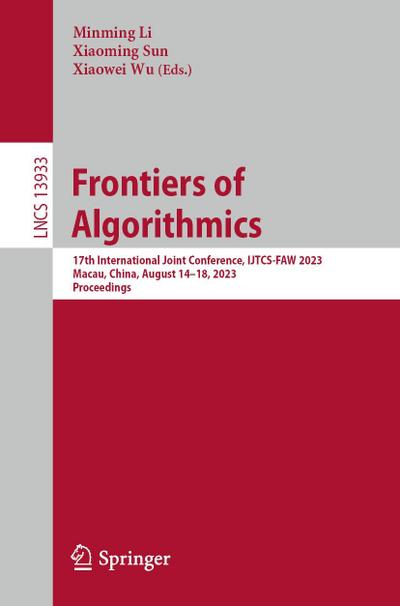 Frontiers of Algorithmics