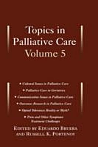 Topics in Palliative Care