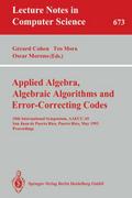 Applied Algebra, Algebraic Algorithms and Error-Co