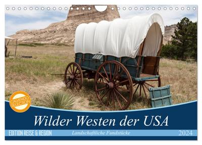 Wilder Westen USA (Wandkalender 2024 DIN A4 quer), CALVENDO Monatskalender