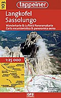 Sassolungo. Carta escursionistica & panoramica aerea 1:25.000. Ediz. italiana e tedesca