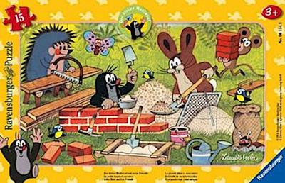 Ravensburger Kinderpuzzle - 06151 Der kleine Maulwurf und seine Freunde - Rahmenpuzzle für Kinder ab 3 Jahren, mit 15 Teilen