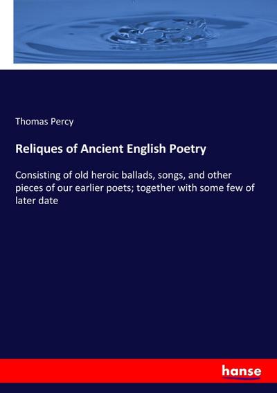 Reliques of Ancient English Poetry