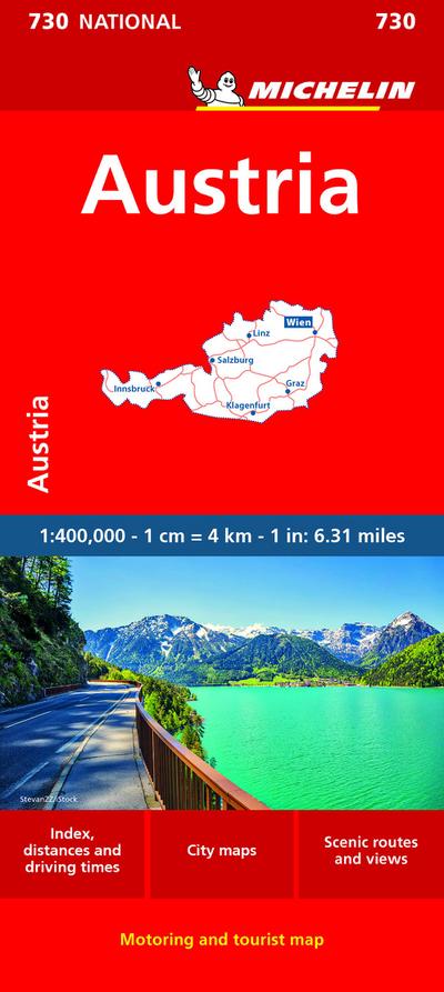 Michelin Austria Road and Tourist Map
