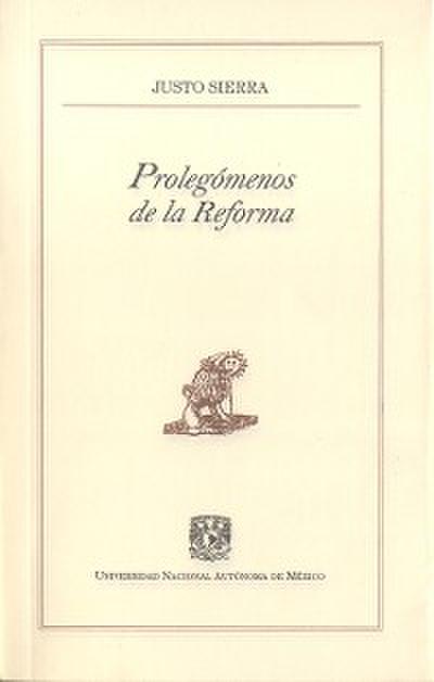 Prolegómenos de la Reforma