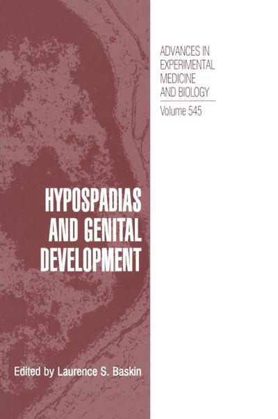 Hypospadias and Genital Development