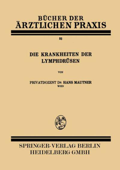 Die Krankheiten der Lymphdrüsen
