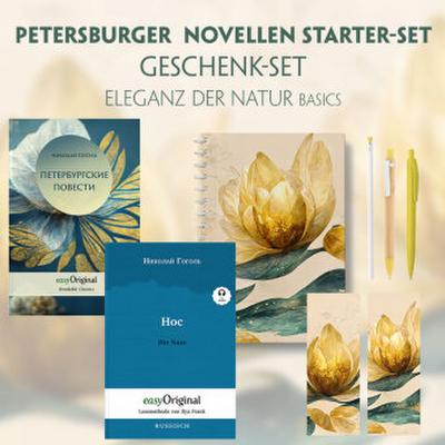 Petersburger Novellen Starter-Paket Geschenkset - 2 Bücher (mit Audio-Online) + Eleganz der Natur Schreibset Basics, m. 2 Beilage, m. 2 Buch