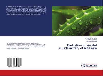 Evaluation of skeletal muscle activity of Aloe vera