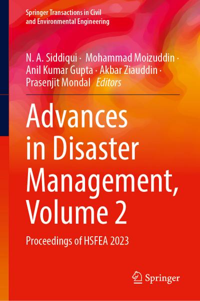 Advances in Disaster Management, Volume 2