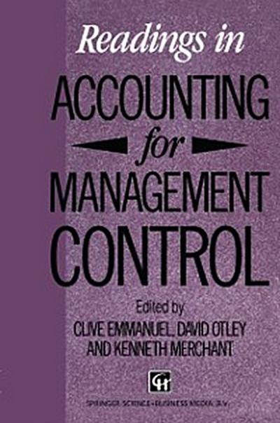 Readings in Accounting for Management Control