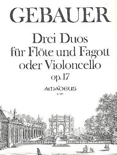3 Duos op.17für Flöte und Fagott (Violoncello)