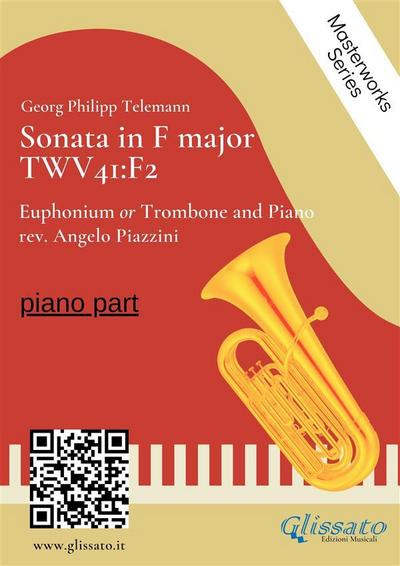 (piano part) Sonata in F major - Euphonium or Trombone and Piano