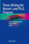 Thesis Writing for Master’s and Ph.D. Program