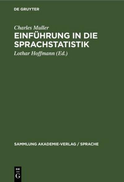 Einführung in die Sprachstatistik