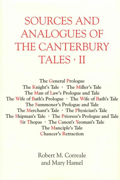 Sources and Analogues of the Canterbury Tales: vol. II