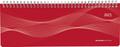 Tisch-Querkalender Profi rot 2023 - Büro-Planer 29,7x10,5 cm