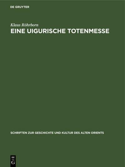 Eine uigurische Totenmesse