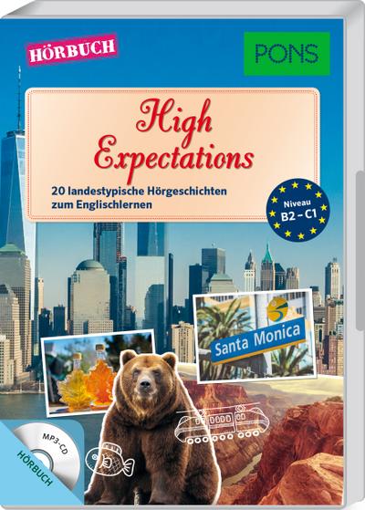 PONS Hörbuch Englisch "High Expectations": 20 landestypische Hörgeschichten zum Englischlernen (PONS Kurzkrimi)