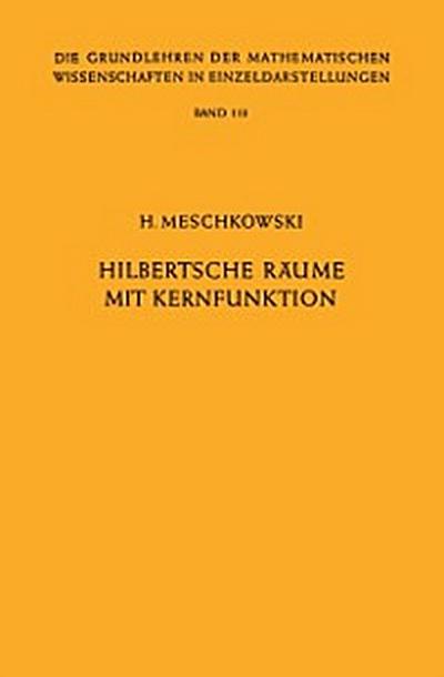 Hilbertsche Räume mit Kernfunktion