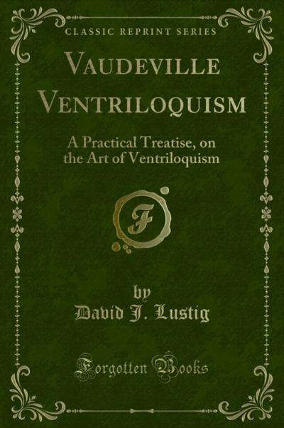 Vaudeville Ventriloquism