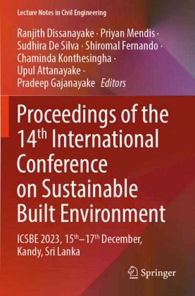 Proceedings of the 14th International Conference on Sustainable Built Environment