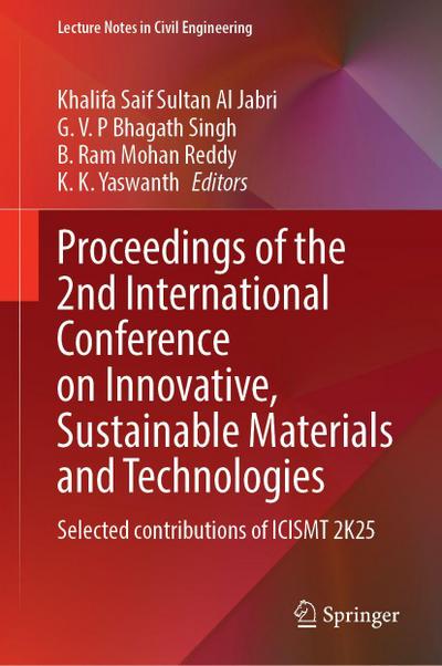 Proceedings of the 2nd International Conference on Innovative, Sustainable Materials and Technologies