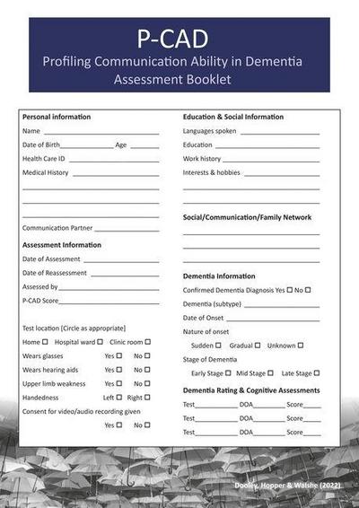 P-Cad: Assessment Booklet Pack