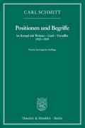 Positionen und Begriffe, im Kampf mit Weimar - Gen