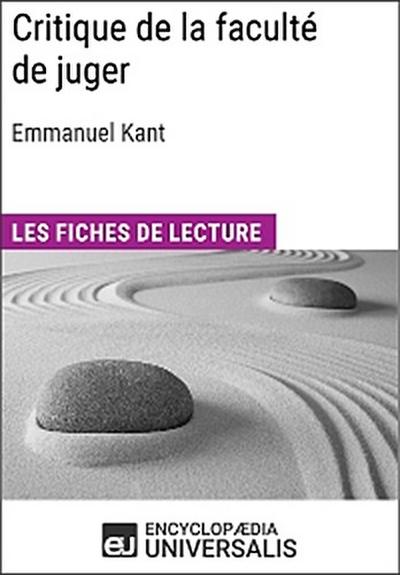 Critique de la faculté de juger d’Emmanuel Kant
