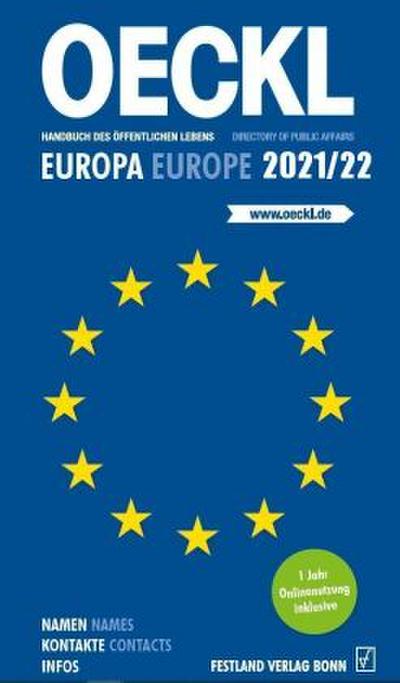 OECKL. Handbuch des Öffentlichen Lebens - Europa 2021/22 - Buchausgabe