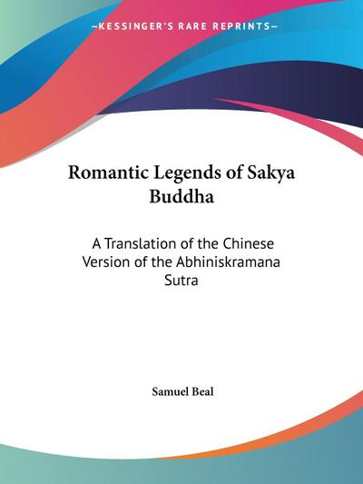 Romantic Legends of Sakya Buddha