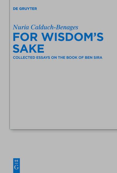 For Wisdom’s Sake