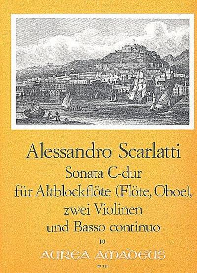 Sonate C-Dur : für Altblockflöte(Flöte, Oboe), 2 Violinen und Bc