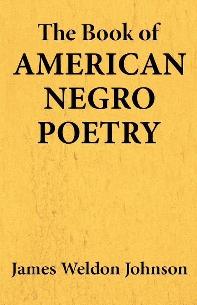 The Book of American Negro Poetry