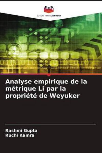 Analyse empirique de la métrique Li par la propriété de Weyuker