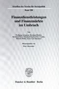 Finanzdienstleistungen und Finanzmärkte im Umbruch
