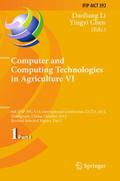 Computer and Computing Technologies in Agriculture