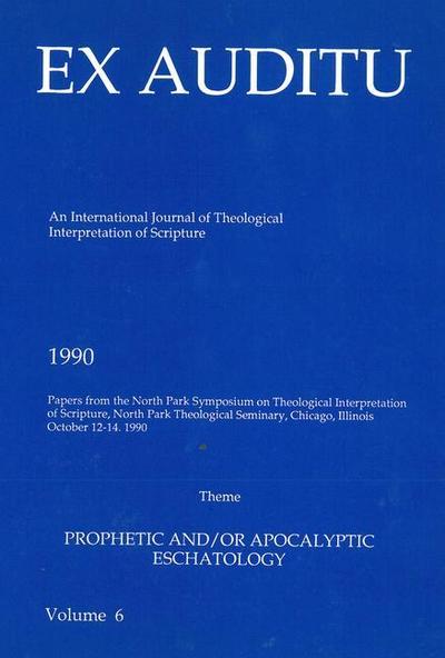 Ex Auditu - Volume 06: An International Journal for the Theological Interpretation of Scripture