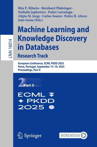 Machine Learning and Knowledge Discovery in Databases. Research Track