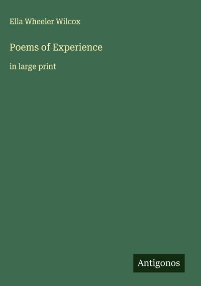 Poems of Experience