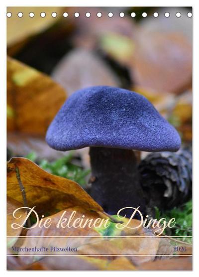Die kleinen Dinge - märchenhafte Pilzwelten (Tischkalender 2026 DIN A5 hoch), CALVENDO Monatskalender