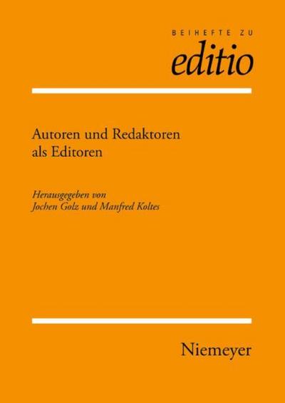 Autoren und Redaktoren als Editoren
