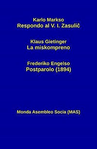Respondo al V. I. Zasulic